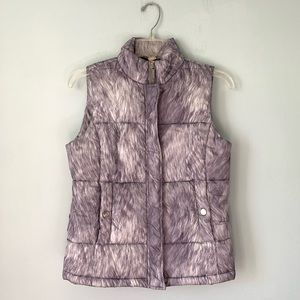 Michael Kors Grey White Puffer Vest